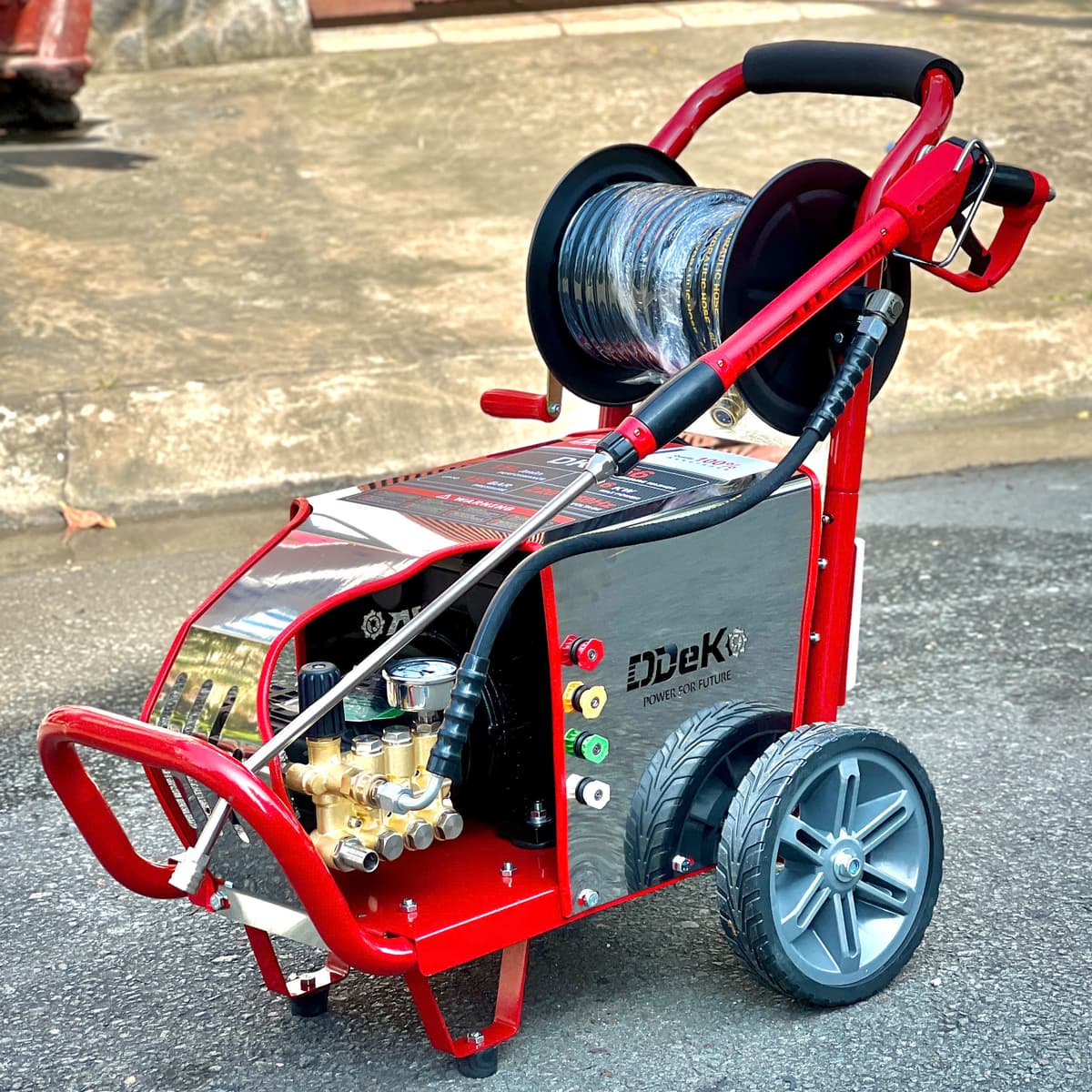 MÁY XỊT RỬA ÁP LỰC CAO CÔNG NGHIỆP 1 PHA DEKO DK-X56 5.6KW — ảnh 1